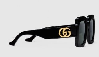 Gucci Square-frame Double G sunglasses black