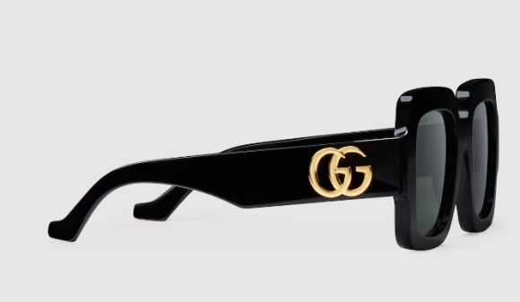 Gucci Square-frame Double G sunglasses black