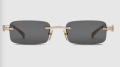 Gucci Rectangular frame sunglasses Variation gold-toned