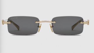Gucci Rectangular frame sunglasses Variation gold-toned