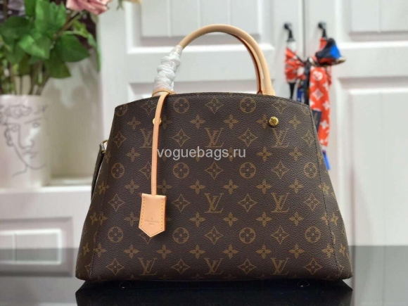 LV M41056 Louis Vuitton Montaigne MM Tote Bag Monogram