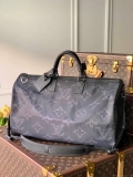 LV M45602 Louis Vuitton 2054 Reversible Keepall Bandouliere 50 Monogram Black And Green