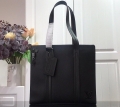LV M57308 Louis Vuitton Tote Bag Black Grained Calf Leather