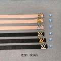 LV Women’s Belts Collection Louis Vuitton Initials 30MM Belt 19009