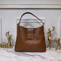 Valentino 50027 Vsling Grainy Calfskin Hobo Bag Brown