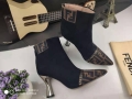 Fendi Boots Designger Fendi Short Shoes Women 81902 Black and Brown
