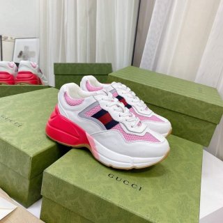 Gucci Women Men’s Rhyton Sneaker 645771 White