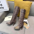 Fendi Women Shoes Cut Multicolor leather high-heeled boots 192489