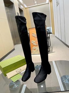 Gucci Women Shoes Style ‎678278 HVKL0 9786 Knee-high boot with harness 191535