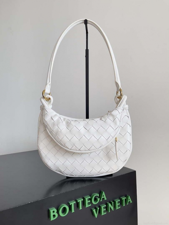 Bottega Veneta BV 776764 Small Gemelli White