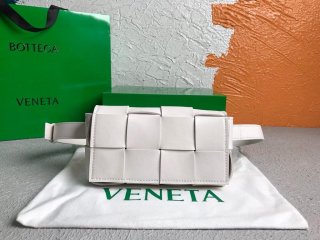 Bottega Veneta BV 639367 Belt-Cassette 55869 Bag White