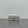 Celine 197992 Chain Shoulder Bag Claude In Triomphe Canvas Light Blue