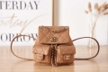 Chanel AS3787 Small Backpack Grained Shiny Calfskin & Gold-Tone Metal Brown