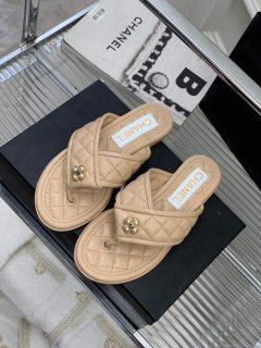 Chanel G40132 Women’s Slippers Shoes Calfskin C90203