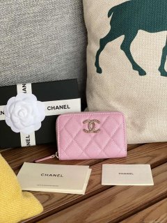 Chanel AP3225 Card Holder Calfskin CC65020