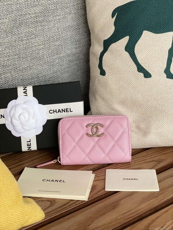 Chanel AP3225 Card Holder Calfskin CC65020