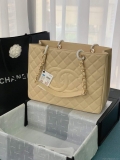 Chanel A50995 Matelasse GST Chain Tote bag caviar Calfskin leather Yellow Gold