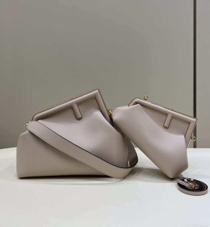 Fendi 8BP127 FENDI FIRST Medium Light Pink leather bag