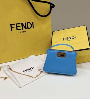 Fendi 7AR993 FENDI PICO PEEKABOO Charm Blue 8385