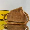Fendi First Medium Sheepskin Bag 8BP127 Brown