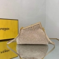 Fendi First Small Sheepskin Bag 8BP129 Beige
