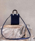 Fendi 8BS051 Mini Sunshine Shopper Bag 8527 Navy Blue