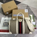 Gucci 681295 Jumbo GG medium duffle bag Gray