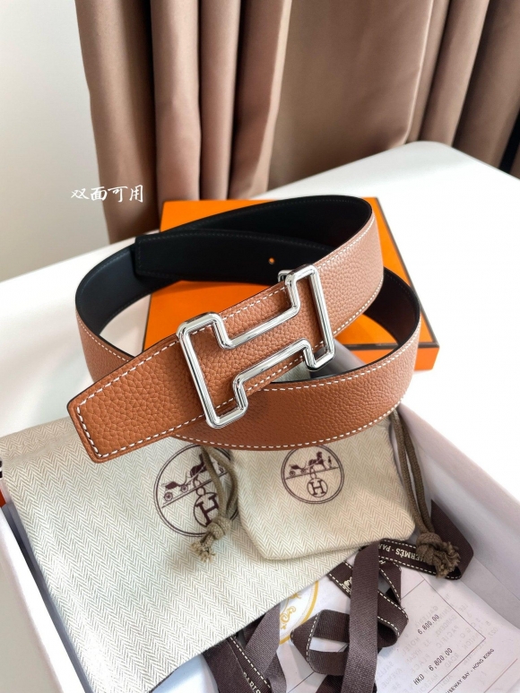 Hermes H074562CUZ3 Constance belt buckle & Reversible leather strap 38 mm H990016