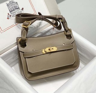 Hermes 316413 Jyspiere Leather Hermes bags Elephant gray H900912
