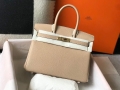 Hermes Birkin Designer Tote Bag Togo Leather 28347 Apricot