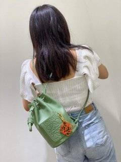 Loewe A734Z18X11 Small Sailor bag in nappa calf Rosemary