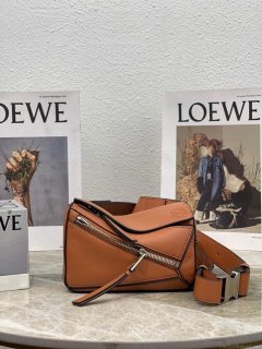Loewe B510U89X02 Mini Puzzle Bumbag in Classic Calfskin Tan