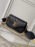 LV M56461 Louis Vuitton New Wave Multi-Pochette Leather M58941 Black