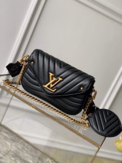 LV M56461 Louis Vuitton New Wave Multi-Pochette Leather M58941 Black
