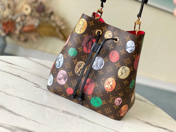 LV M45956 Louis Vuitton NÉONOÉ MM Bag Monogram Cameo printed canvas