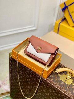 LV M81193 Louis Vuitton Mylockme Chain Pochette Brown