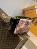 LV M58977 Louis Vuitton Maxi Multi Pochette Accessoires Bag M58980 Green and Pink