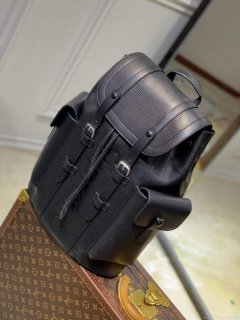 LV M53413 Louis Vuitton LV x Supreme Backpack Black