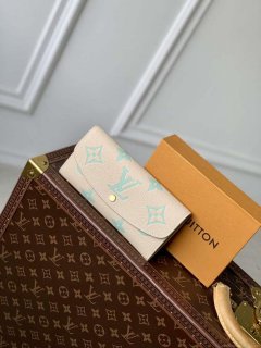 LV M82341 Louis Vuitton Emilie Wallet Matcha green
