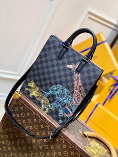 LV N45276 Louis Vuitton Sac Plat Messenger Bag Black