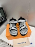 LV 1AABR6 Louis Vuitton Pool Pillow Flatform Comfort Sandals L600731