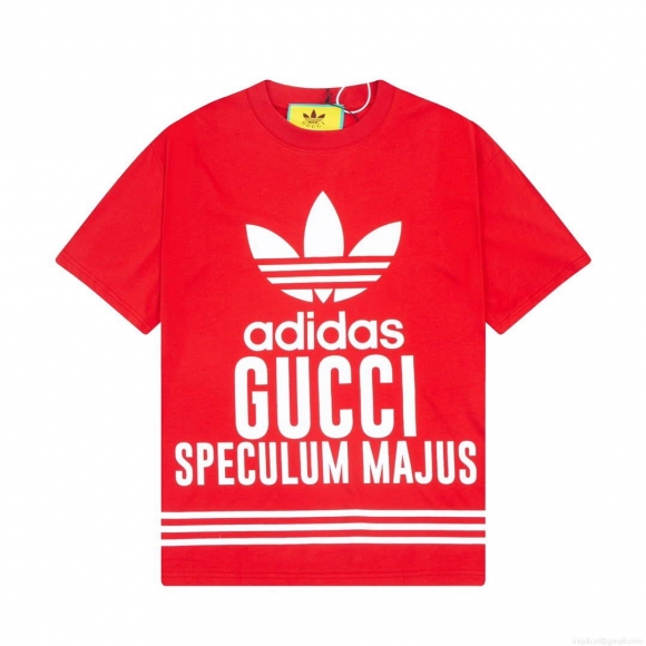 Gucci 616036 Adidas x Gucci Cotton Jersey Men Women’s T-shirt G38681