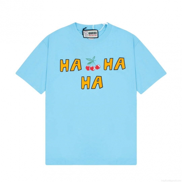 Gucci 457095 Logo print cotton jersey Men Women’s T-shirt G38692