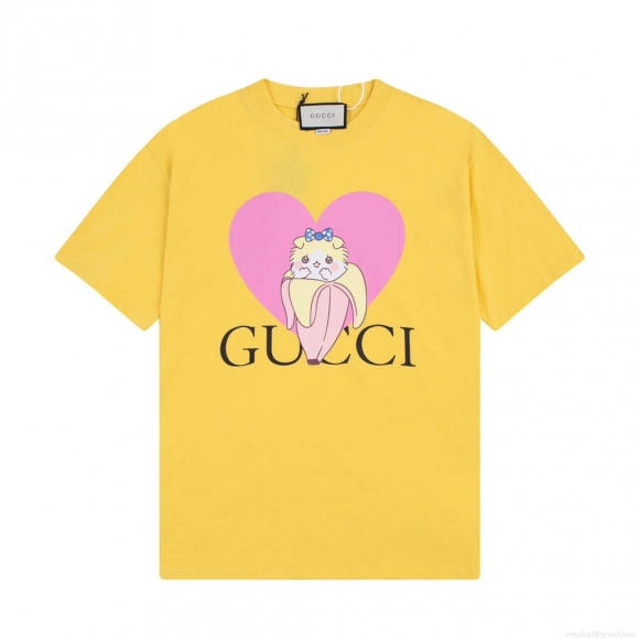 Gucci 457095 Logo print cotton jersey Men Women’s T-shirt G38707