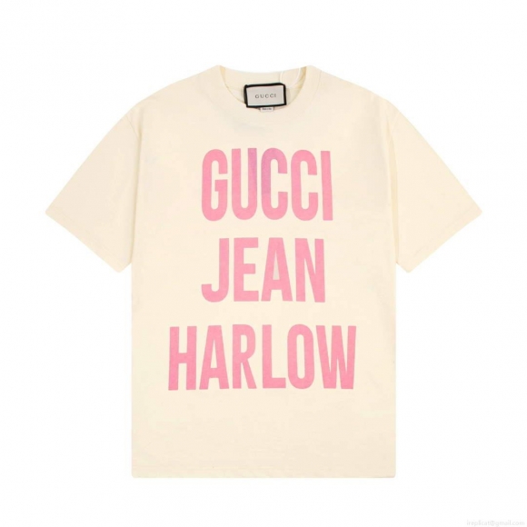 Gucci 457095 Logo print cotton jersey Men Women’s T-shirt G38718