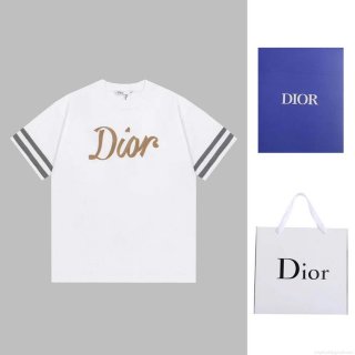 Dior 313J647 Men’s Women’s Relaxed Fit Cotton Jersey T-shirt D65860