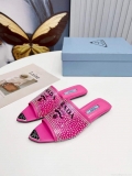Prada 1I901M Brushed leather Slingback pumps Shiny Leather Sandals Shoes P91060