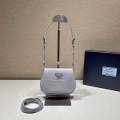 Prada 1BH188 Prada Cleo Brushed Leather Mini Bag Purple