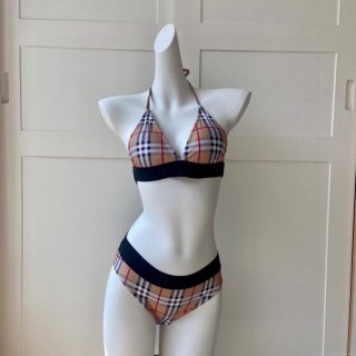 Burberry Monogram Print Stretch Nylon Bikini 80563733