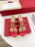 Valentino 3W2S0C47VOD Rockstud Flat Slide Sandal 60MM V98838